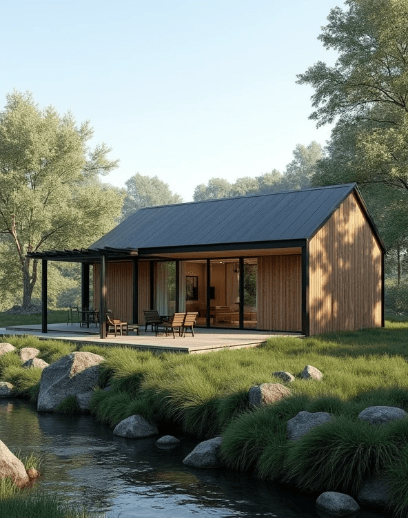 casas de madera prefabricadas ecológicas, sostenibilidad, diseño, eficiencia energética